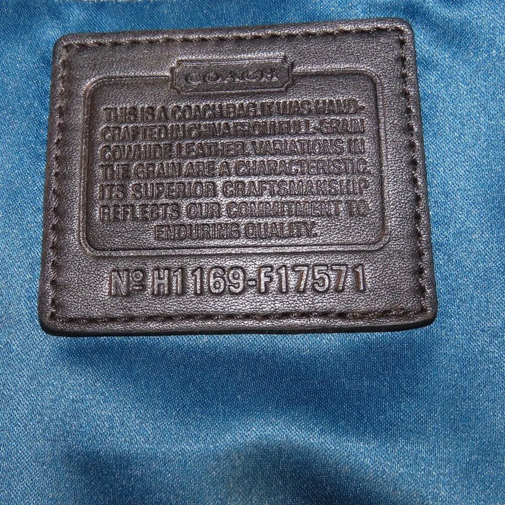 COACH Ashley Leather Handbag -Black - Picture 10 of 13